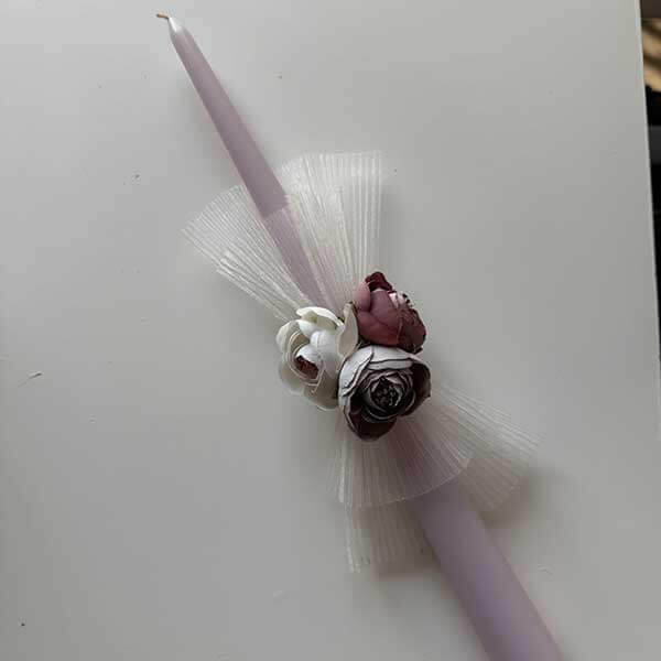 Tulle & Flowers Candle 004