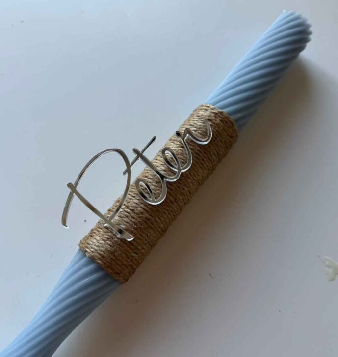 Twisted Plexi Name Candle